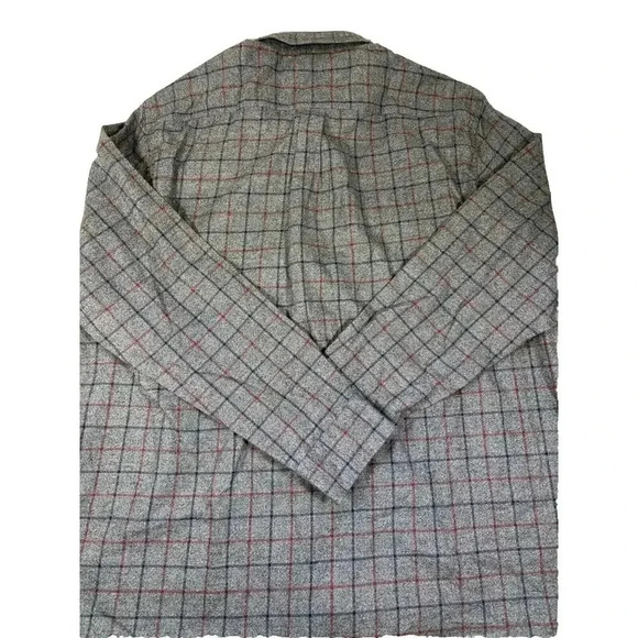 NWT Johnnie-O Top Shelf Blue Red Gray Plaid Flannel Size XX-Large - Picture 6 of 6